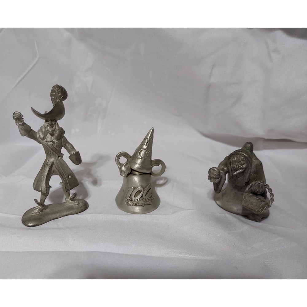 Disney Pewter Figurines Snow White Captain Hook‎